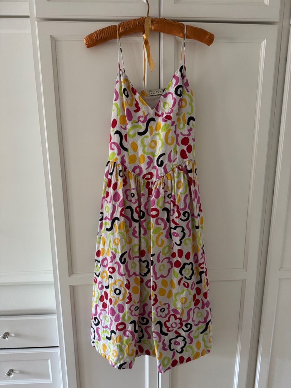 RHODE Floral linen Sundress